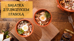 Sałatka: tuńczyk i fasola "z czarnym oczkiem"